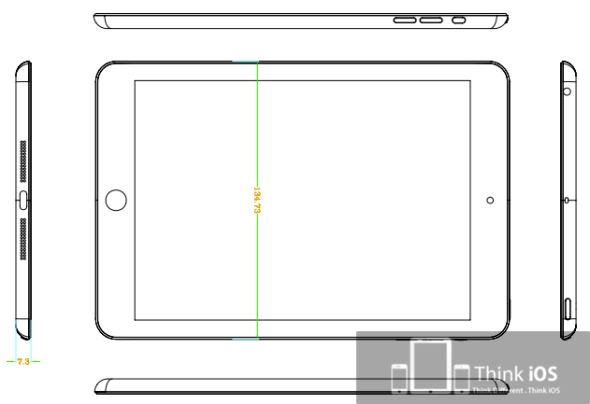 7吋屏幕超薄身7.3mm設計！iPad Mini更多細節曝光
