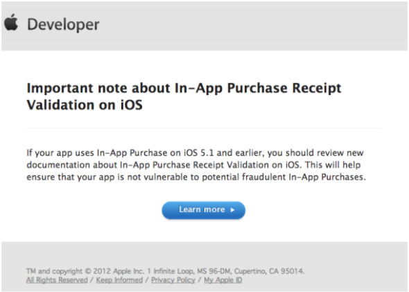 Apple 承諾將在 iOS 6 修正 in-App 購買漏洞，並提供臨時解決方案