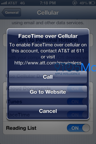 3G 可任玩 FaceTime？不要開心得太早！