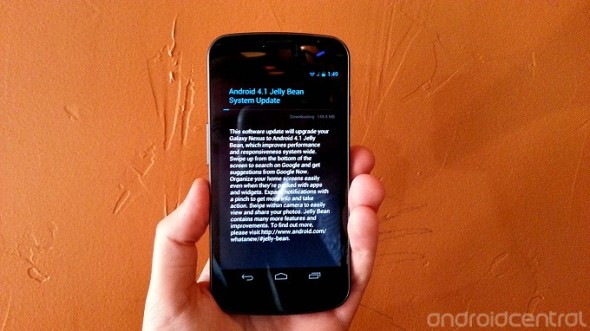 Galaxy Nexus及Nexus 7用家喜訊：Android 4.1.1 Jelly Bean OTA已推出