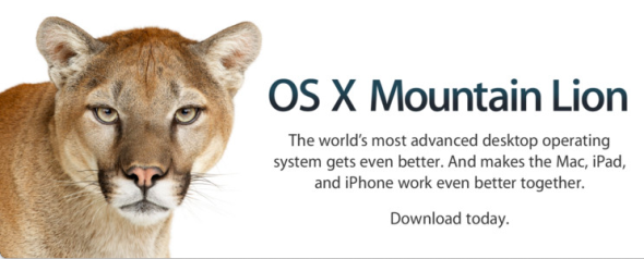 OS X Mountain Lion 現已在 Mac App Store 開售！承惠 HK$158