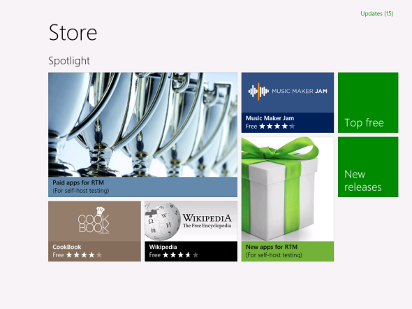 Windows 8 Windows Store已有400個免費App下載