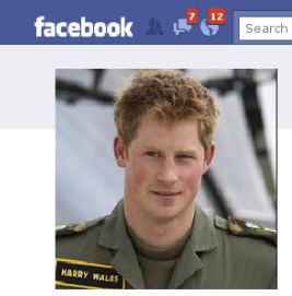 醜聞事件後，哈里王子刪除了 Facebook 帳戶