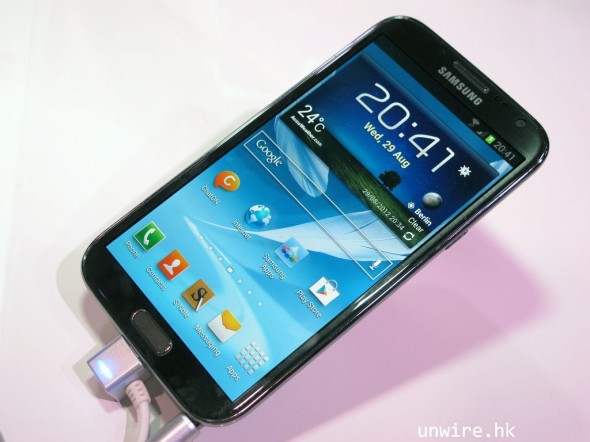 【直擊 IFA 2012】Galaxy Note II 屏幕表現速試
