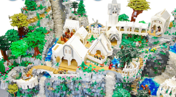 用 Lego 砌成 Rivendell-魔戒迷們的 wonderland