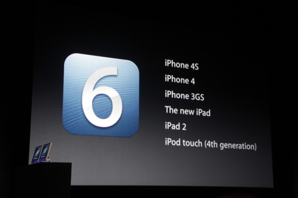 iPhone 5 上的 iOS 6