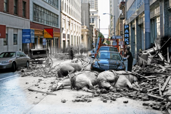 1906 – 現在: 忘不了的歷史，地震與現在的繁榮混合