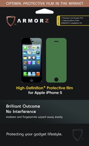 (免費試用) 美國 Armorz iPhone 5 高清防指紋保護貼