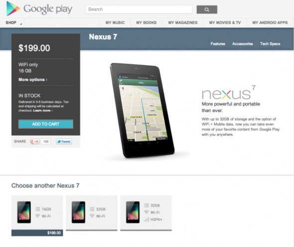Nexus 7 降價！台灣地區以 2 年保養服務取而代之