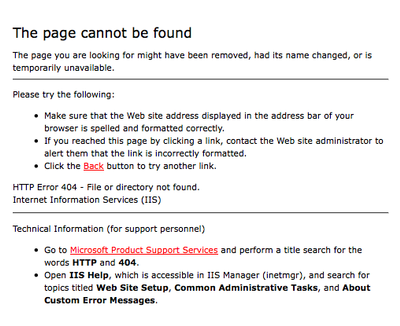 HTTP Error 404 顯示頁另有用途！刊登尋人啟示