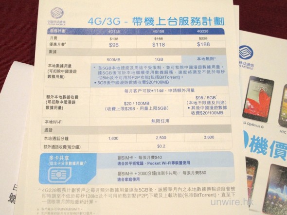 打破 4G –> 2G 盲點！$98 起即出中國移動香港 4G / 3G 共融網絡