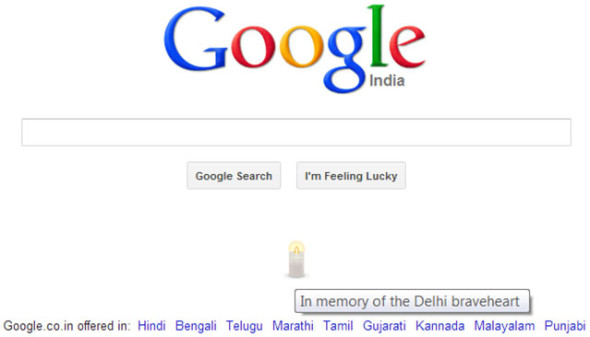 印度 Google 取消元旦 Doodle 悼念輪暴案受害者