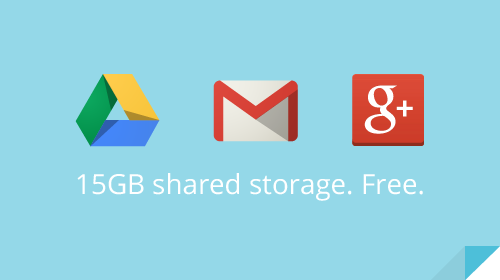 免費升級！Google 為 Gmail、Drive、Picasa 提供 15GB 空間