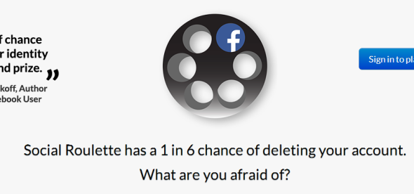 社交版俄羅斯輪盤！1/6 機會刪除你的 Facebook