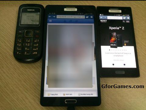 再來看看 Galaxy Note 3 與其他手機的大小比較