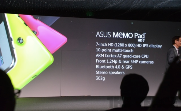 Nexus 7 後繼者？Asus MemoPad HD7 登場