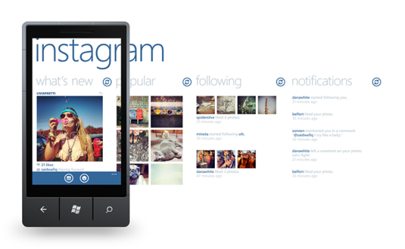 Nokia 親証 Instagram 官方 App 將登場 WP8 平台