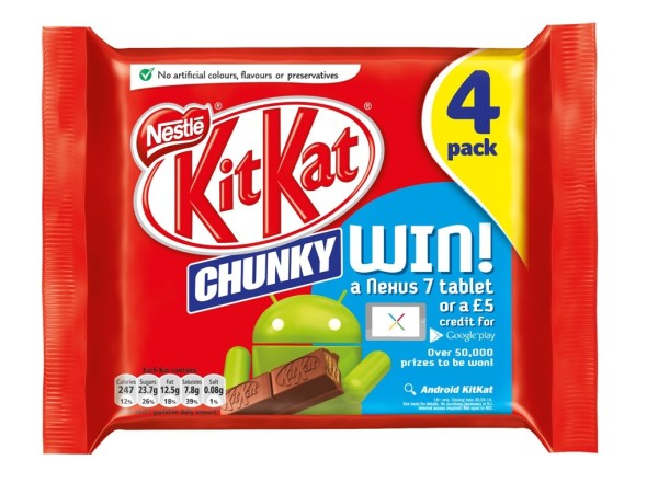 Android KitKat：Google 和 Nestle 背後的故事