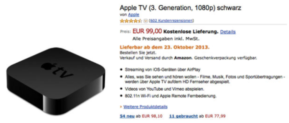 Amazon 網站 Apple TV 已售罄！暗示新一代 Apple TV 降臨？
