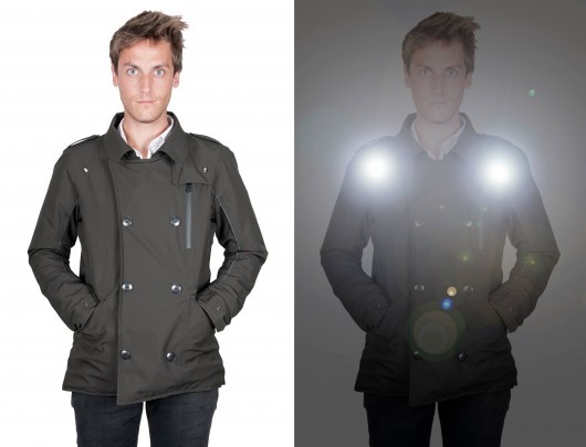法國時裝品牌單車 Jacket 內藏 LED 保安全