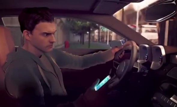 仿 GTA V 廣告短片  提你揸車咪玩手機