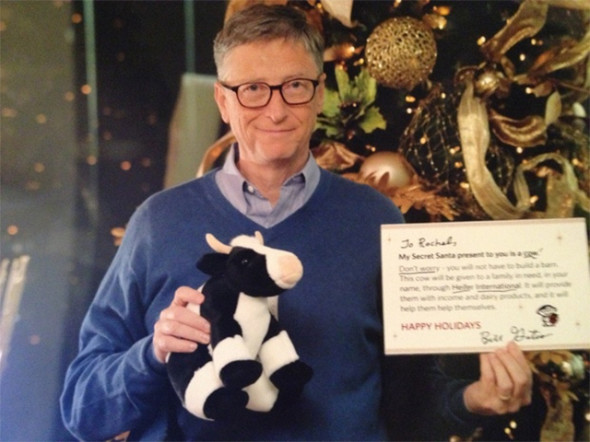 Bill Gates 同網民交換聖誕禮物