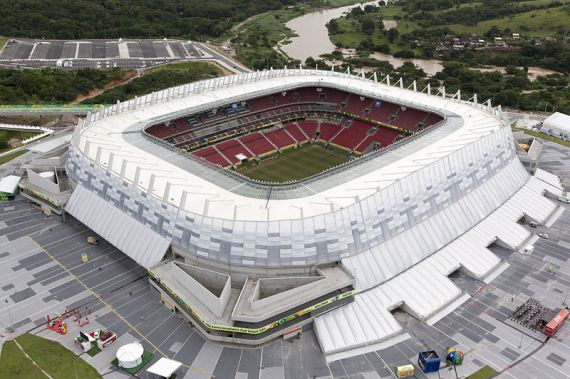 再有巴西世界盃場館使用太陽能電源