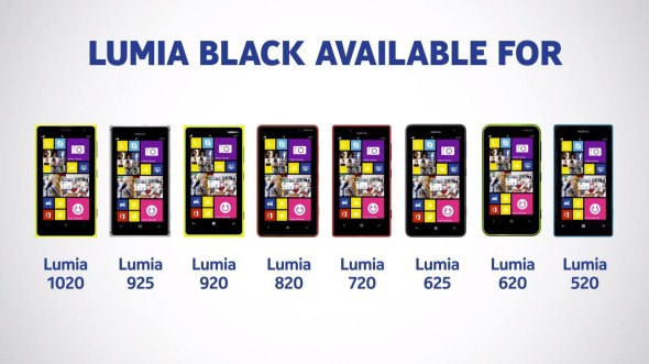 Lumia Black 更新  全線 Nokia WP8 手機齊齊升級