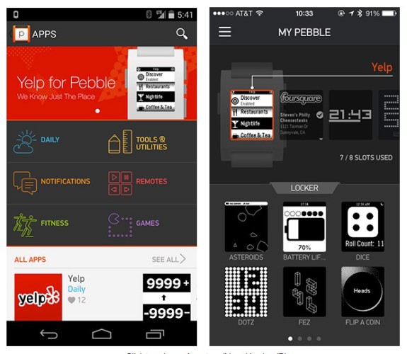 智能手錶 Pebble App Store 登陸 iOS