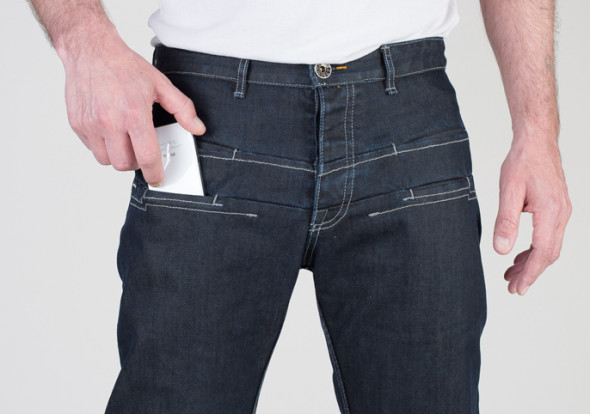 防水防輻射 iPhone 牛仔褲