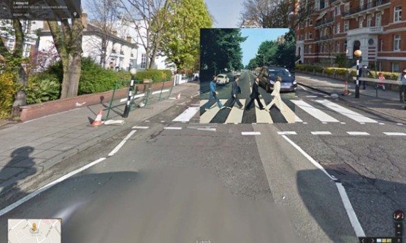 經典唱片封套照片重現 Google 街景地圖