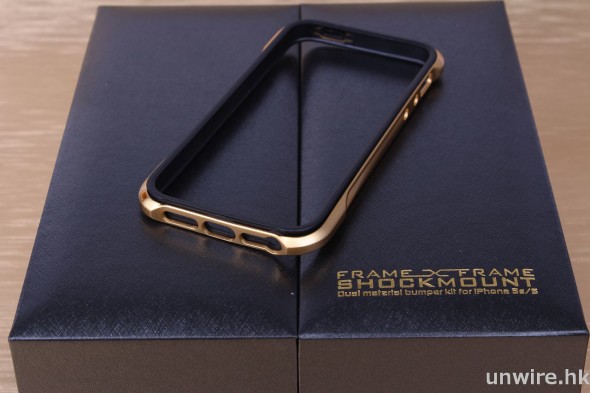 iPhone 5s Bumper多色配搭：TUNEWEAR Frame X Frame Shock Mount 24K Gold( Limited Edition)