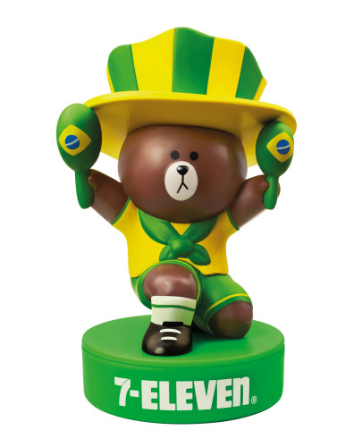 04_7-Eleven_LINE figurine Support you Brown