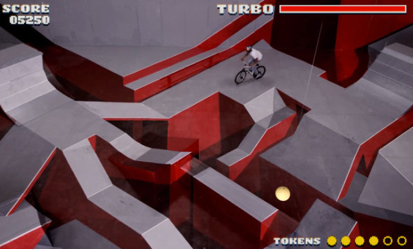 特製 BMX 單車場地  似足紅白機遊戲場景