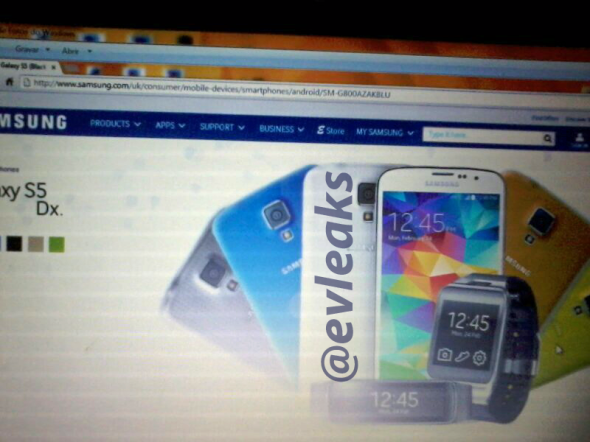 英網站洩密 Galaxy S5 Mini 將以 Galaxy S5 DX 名字登場