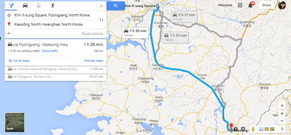 北韓自駕遊無難度！Google Map 支援當地導航功能
