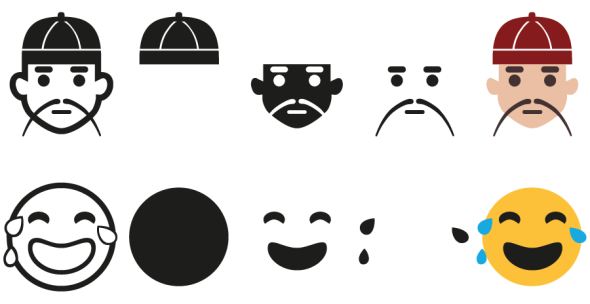 Microsoft 採用新式 Emoji，多層構造方便向下兼容