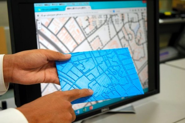 日本研發 3D 打印地圖協助盲人