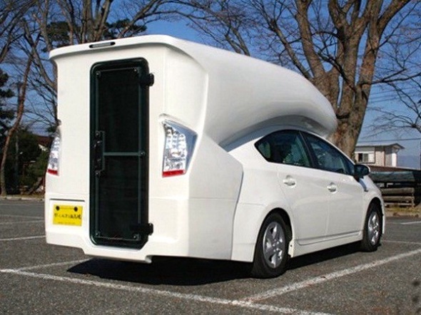 環保車變環保屋！改裝 Prius 成 Camper Van