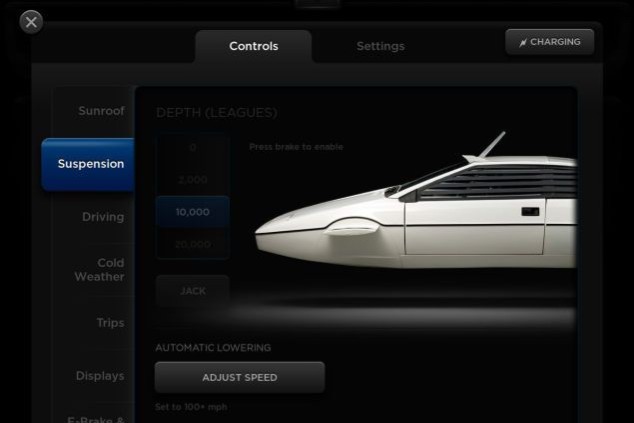 開啟 Tesla Model S 隱藏模式  即變 007 潛水戰車