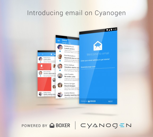 Cyanogen 和 Boxer 結盟  減低對 Gmail 依賴