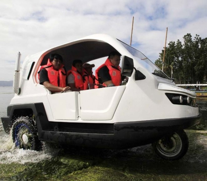 菲律賓研發新款「篤篤」三輪車   水陸兩用只需 5 萬元