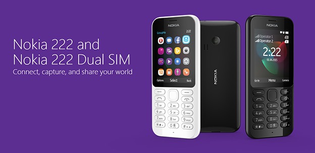 一個月備用時間  新手機 Nokia 222 發表