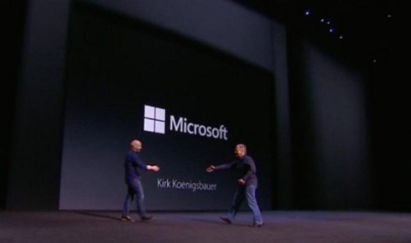 早前 Apple 的發表會就請了 Microsoft 來站台