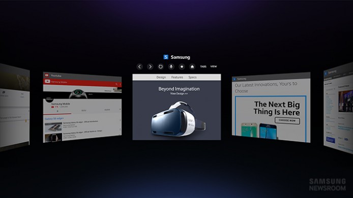 Samsung 為 Gear VR 推出瀏覽器
