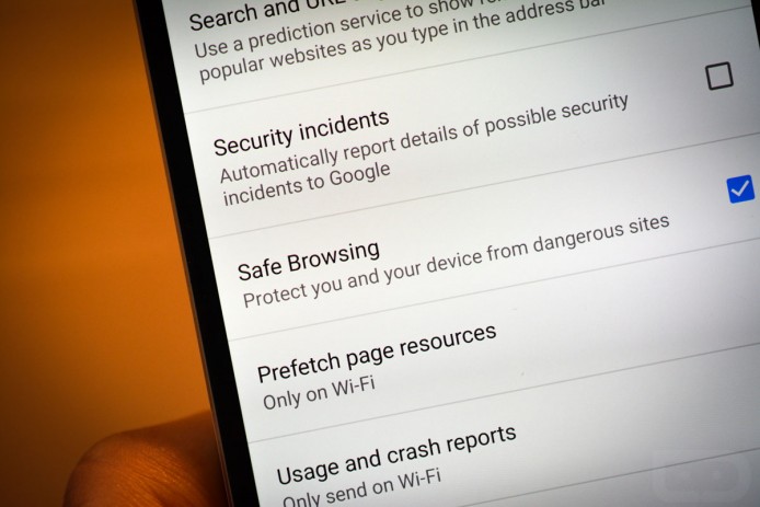 Android 版 Chrome 瀏覽器加入 Safe Browsing 功能