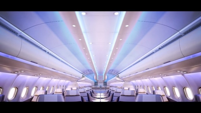 新機艙設計座位更寬敞  全新空中巴士明年投入服務