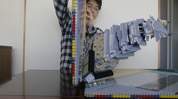 【有片睇】日本高手自製 Pop-up LEGO 模型！仲要識摺埋