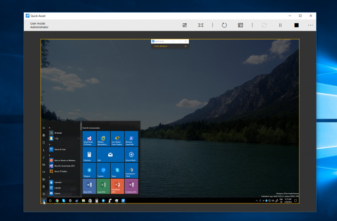 Microsoft 準備為 Windows 10 推出 TeamViewer 式遙控工具
