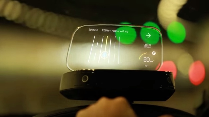 幫助司機睇盲點 iScout HUD 顯示器登場